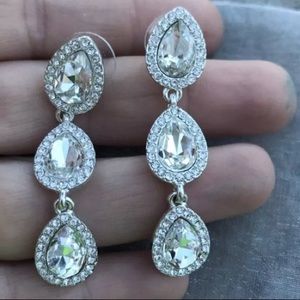 Nickel free teardrop dangle earrings